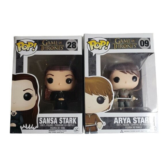Funko POP! Game of Thrones Sisters Sansa Stark #28 & Arya Stark #09